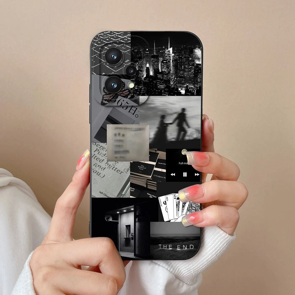 Mobile Phone Case – Creative Characters Silicone Soft TPU Back Cover For Realme