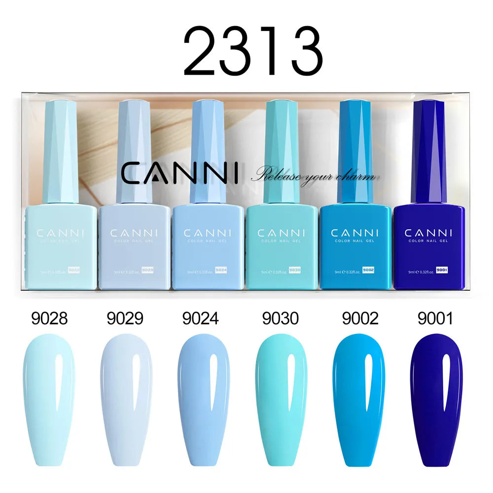 2/6pcs/kit CANNI HEMA FREE Nail Gel Polish Kit Semi Permanent
