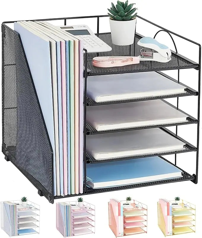 Multi-Layer Document & Paper Storage Rack