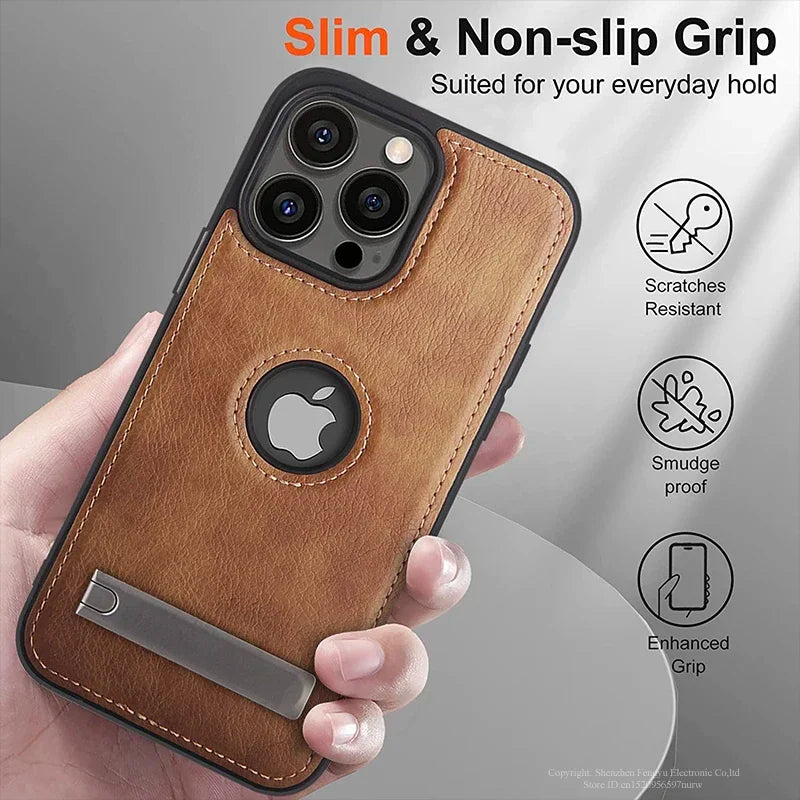 Leather Mobile Phone Case for iPhone