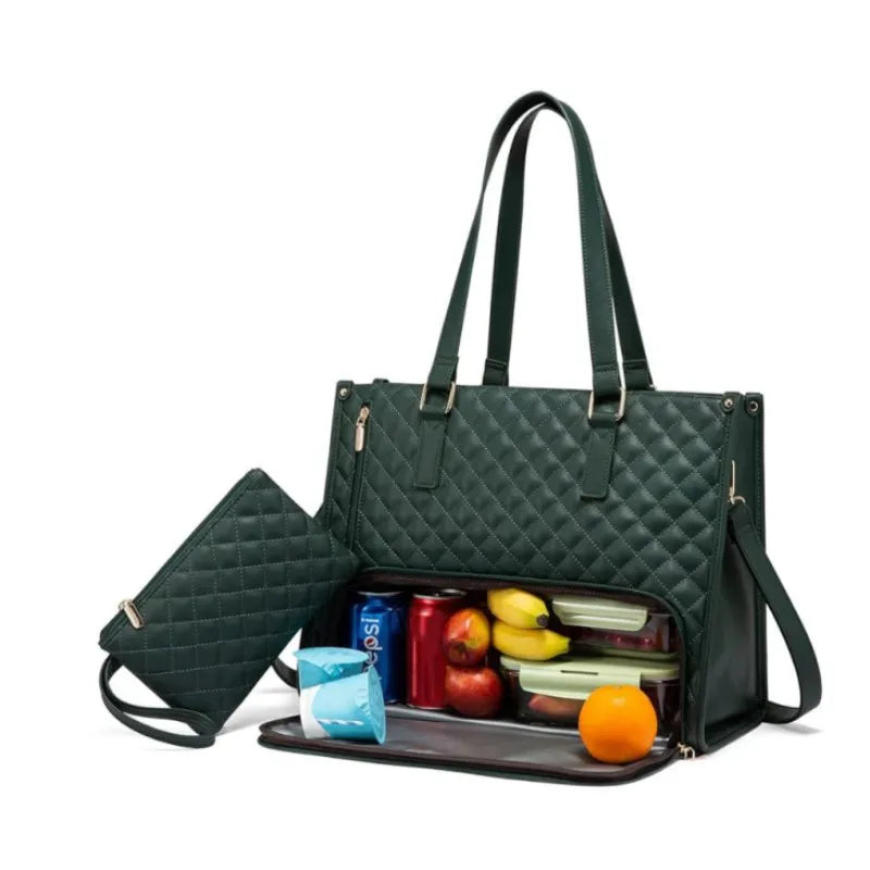 Women’s 2-in-1 Insulated Lunch Tote & Laptop Bag