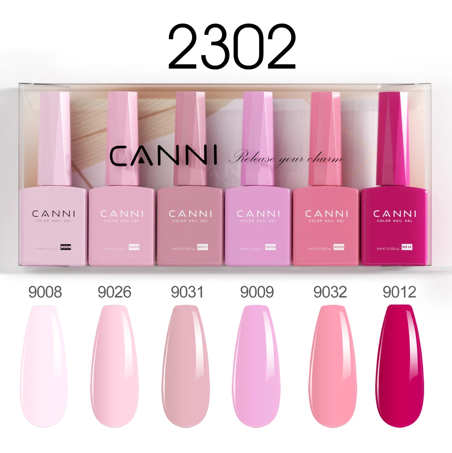 2/6pcs/kit CANNI HEMA FREE Nail Gel Polish Kit Semi Permanent