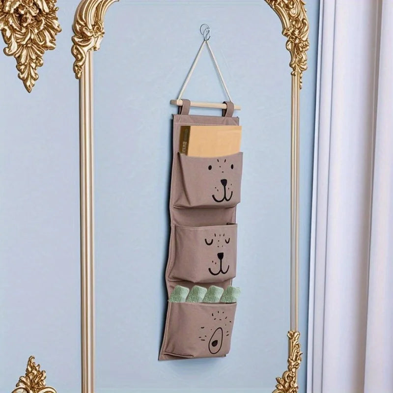 Door Storage Bag with 3 Pockets