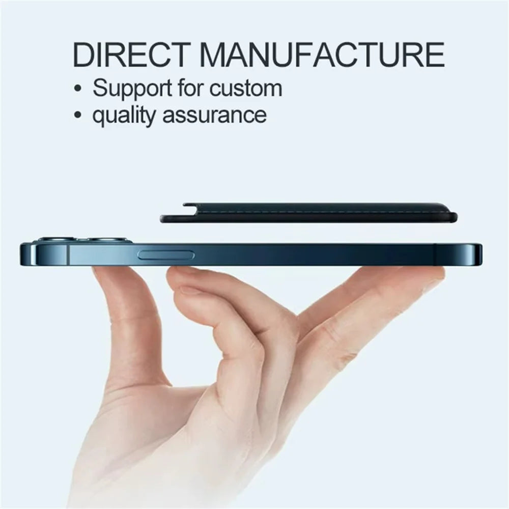 Magnetic Leather Wallet Case for iPhone