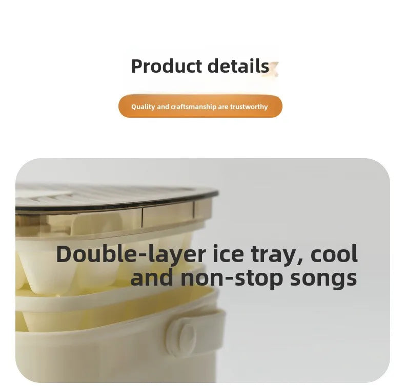 Double Layer Large Capacity Ice Cube Mold Maker Machine