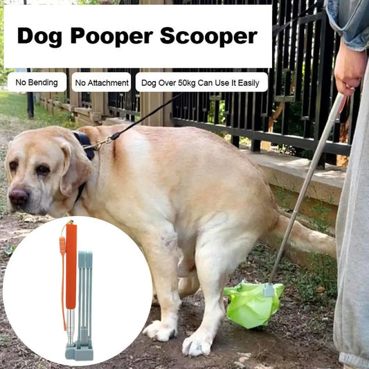 Long Handle Dog Pooper Scooper Cleaning Tool