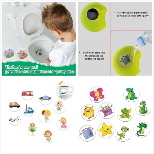 5Pcs Color Changing Toilet Sticker