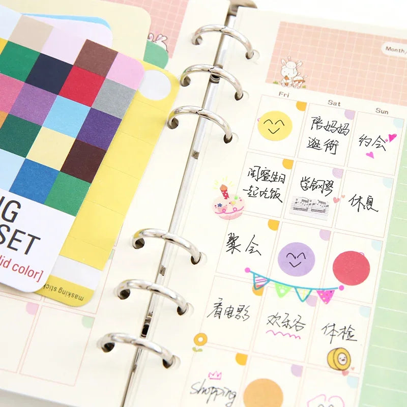 Korean Kawaii Stationery Marking Tape Craft Stickers