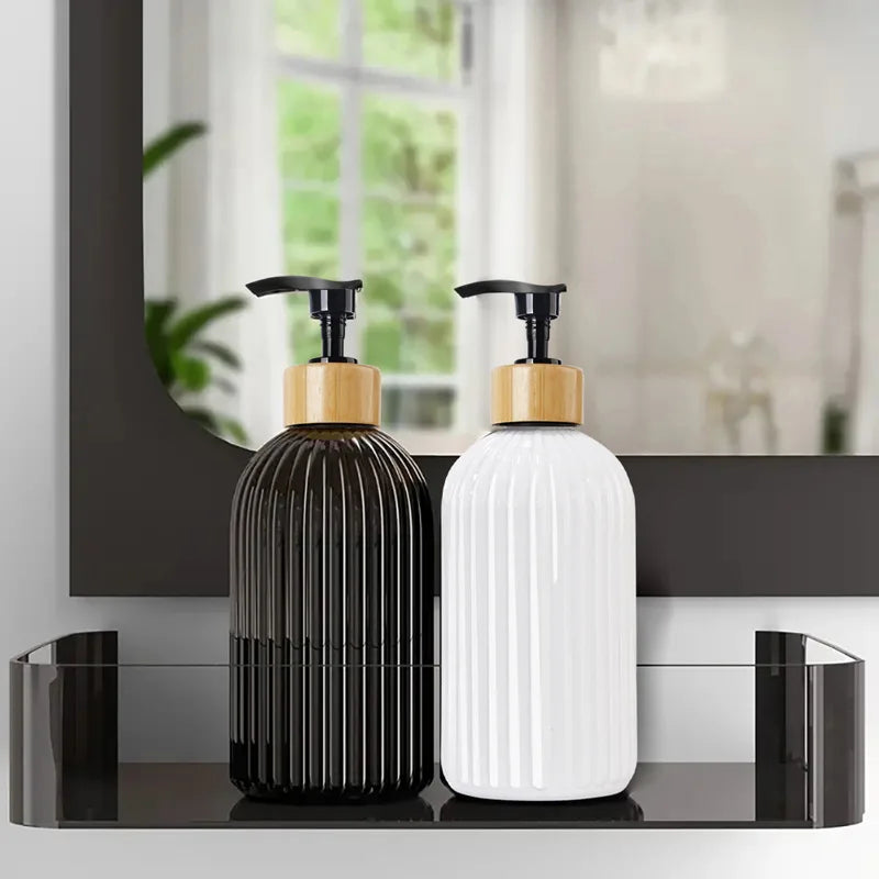 500ml Strip Soap Dispenser With Bamboo Pump