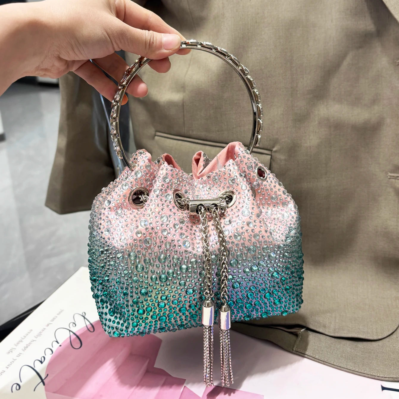 Rhinestones Evening Clutch Bag