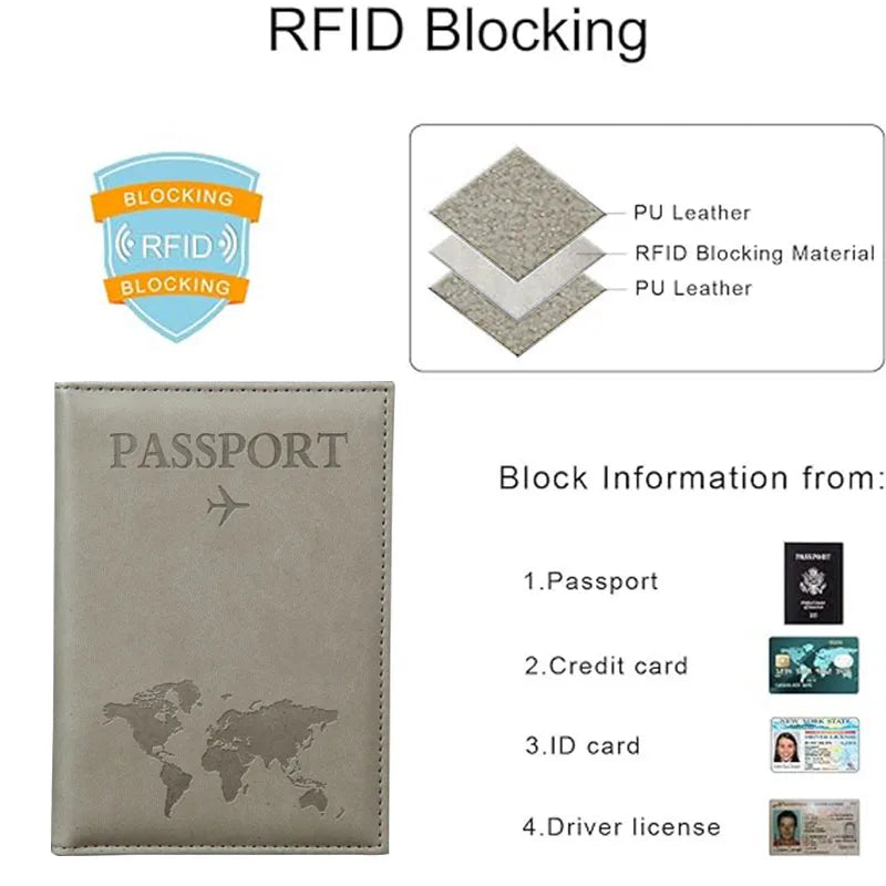 PU Leather Passport Cover