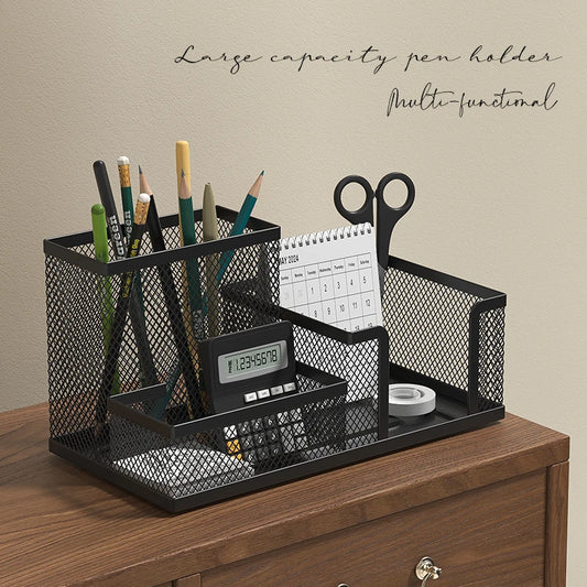 Metal Mesh Desk Organizer Caddy