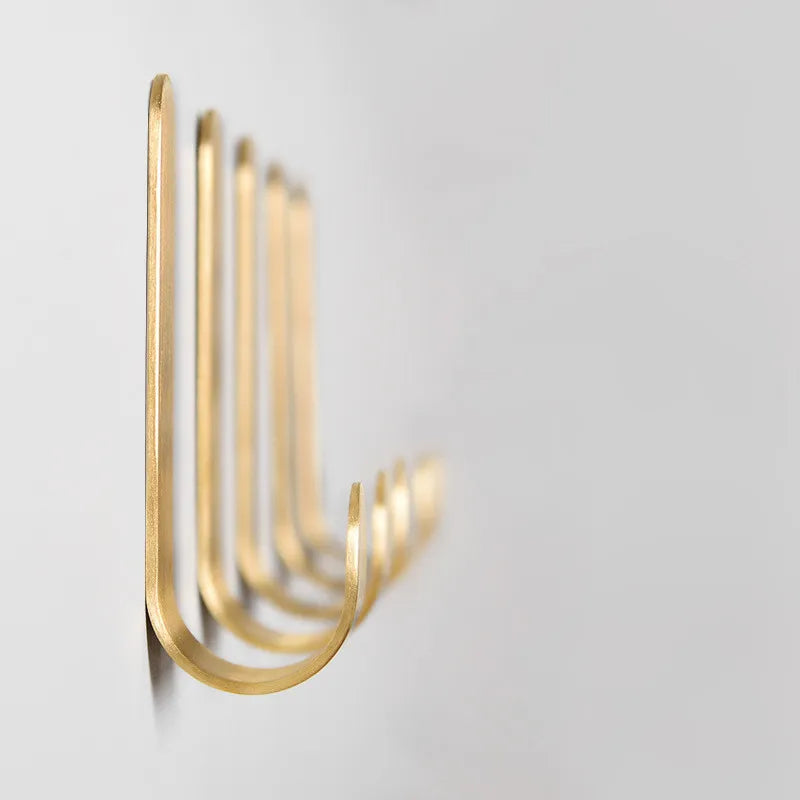 1-5pcs Brass Wall Hooks