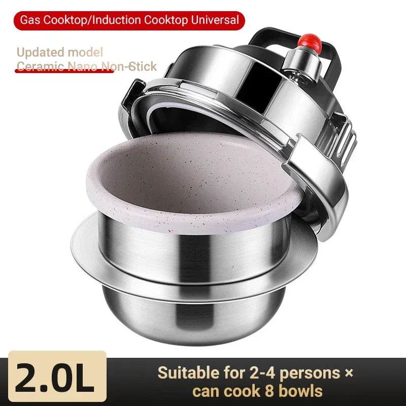 Portable Stainless Steel Pressure Cooker