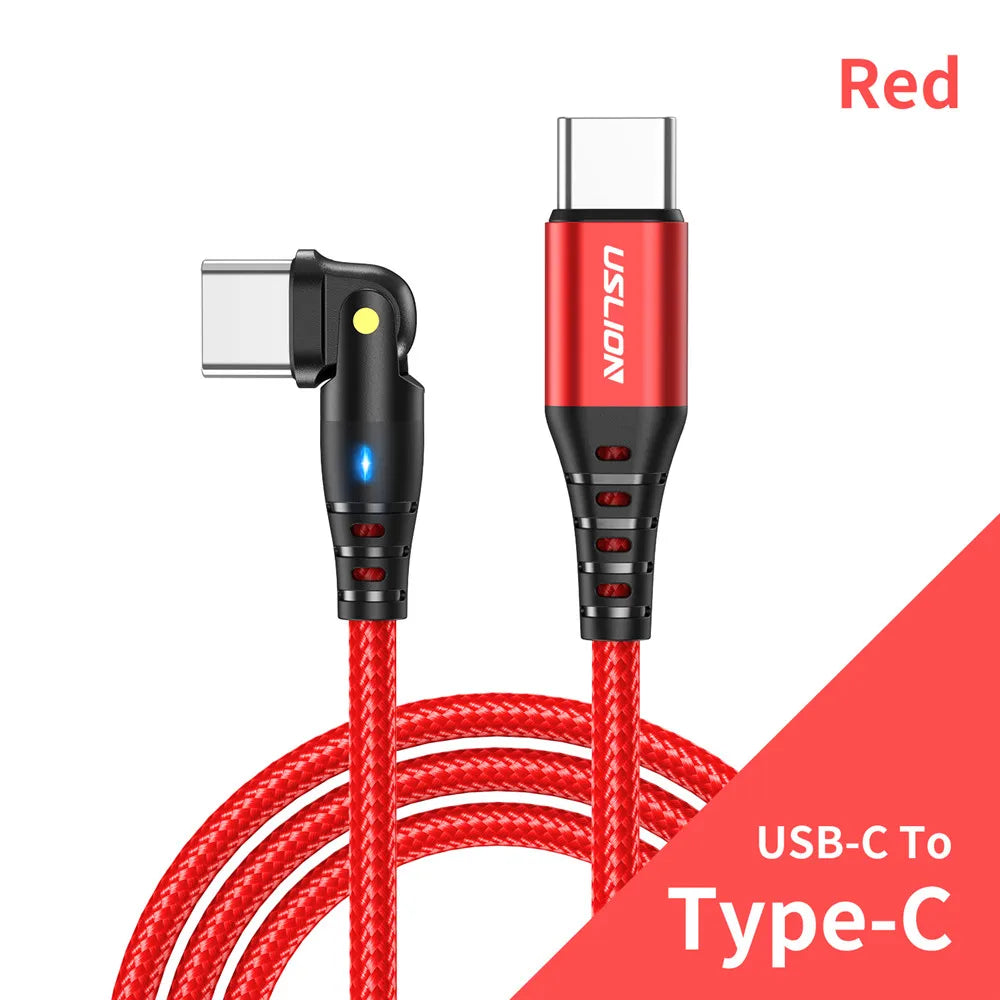 USLION 60W USB Cable 3A PD Type C