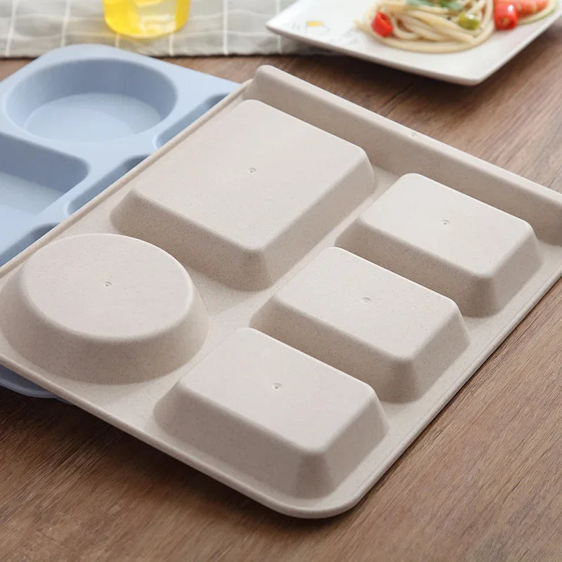 1Set Student Meal Plate