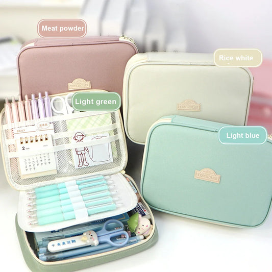 Large Capacity Pencil Case with Organiser Compartments