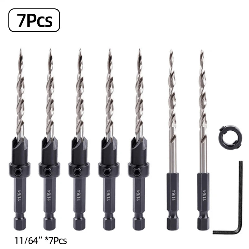 High Speed Steel Hex Shank Taper Drill Counter