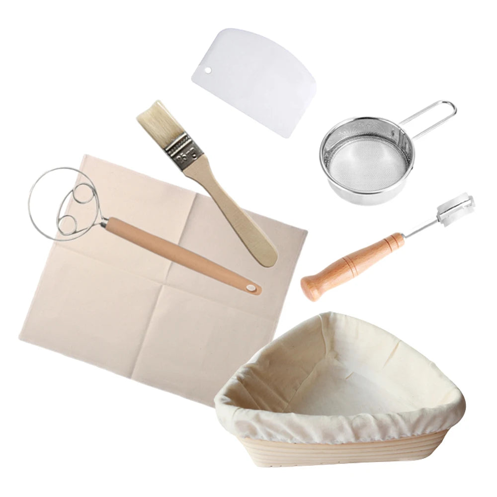 Banneton Set or Bread Tools Optional Natural Rattan Basket