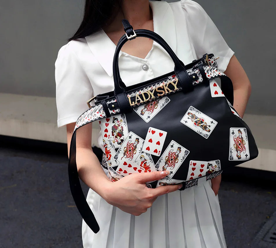 Jungle Print Large Capacity Crossbody Handbag