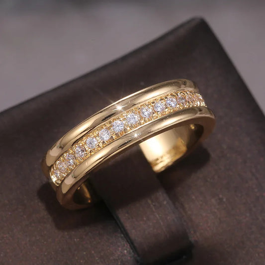 Cubic Zirconia Eternity Band Ring