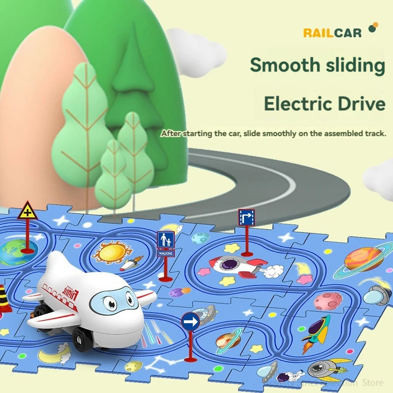 Puzzle Toy Set Rail Car
