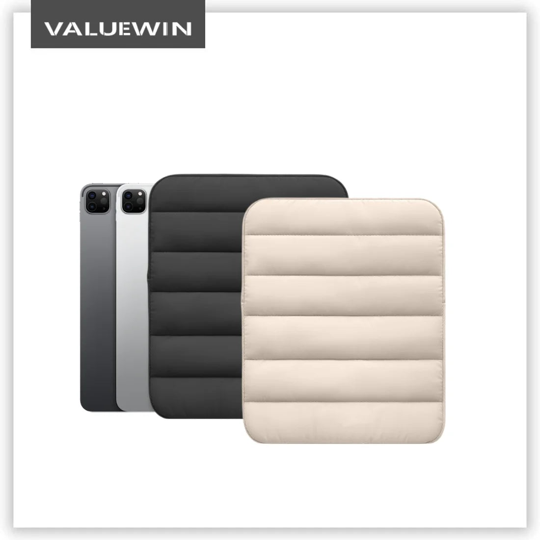 Puffy Tablet Case 9-11 Inch Cute Sleeve for 10" 11"