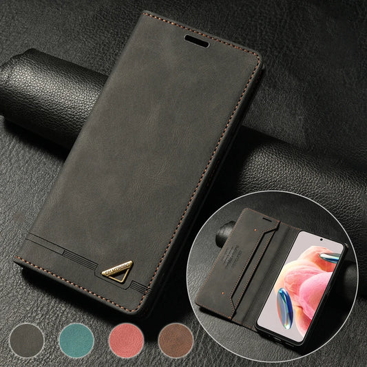 Magnetic Flip Leather Case For Xiaomi, Redmi, Poco