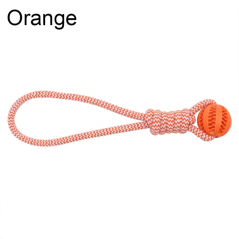Rope Treat Ball Dog Toy