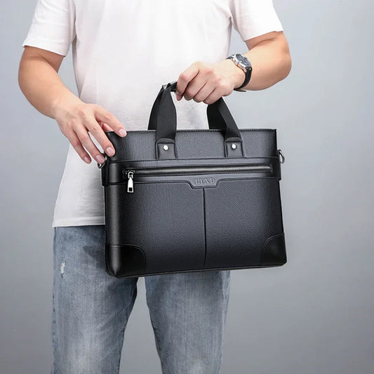 PU Leather Briefcase for Men