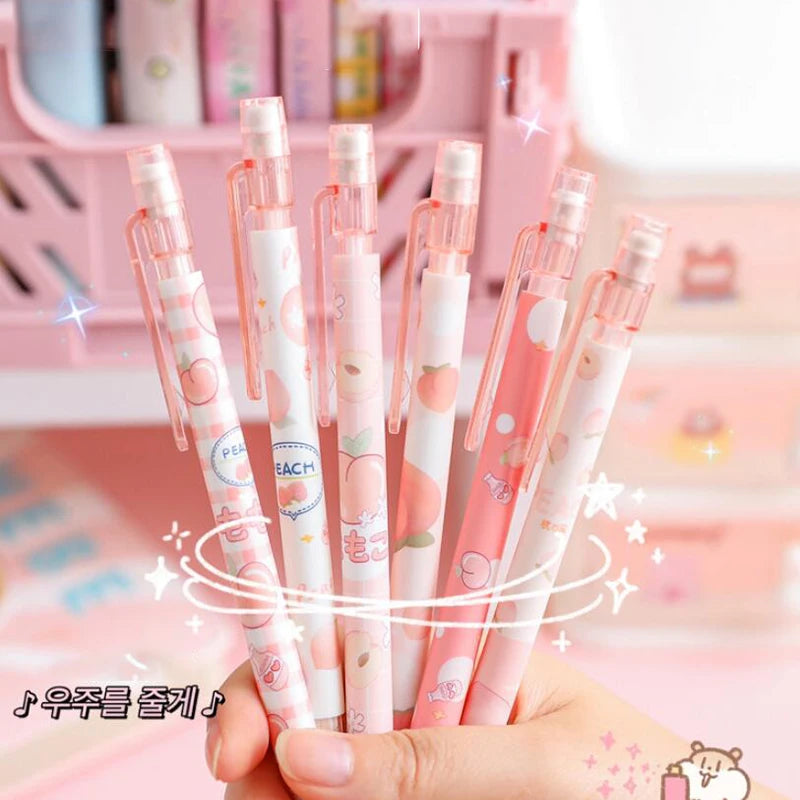 4/6pcs 0.5mm Mechanical Pencils With Erasers