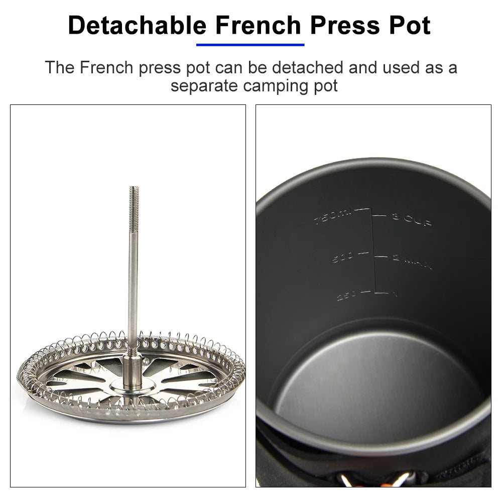 Widesea Camping Cooking System with Heat Exchanger