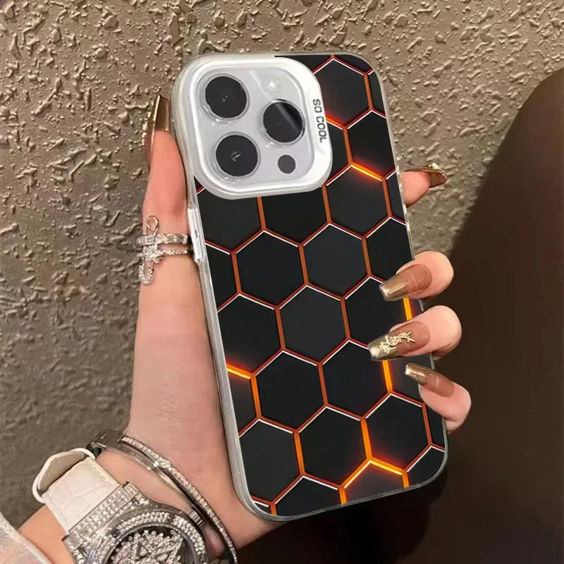 Building Design Laser Phone Case For iPhone