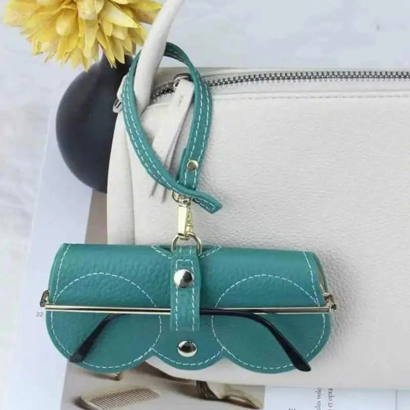 Litchi Embossed Glasses Storage Bag