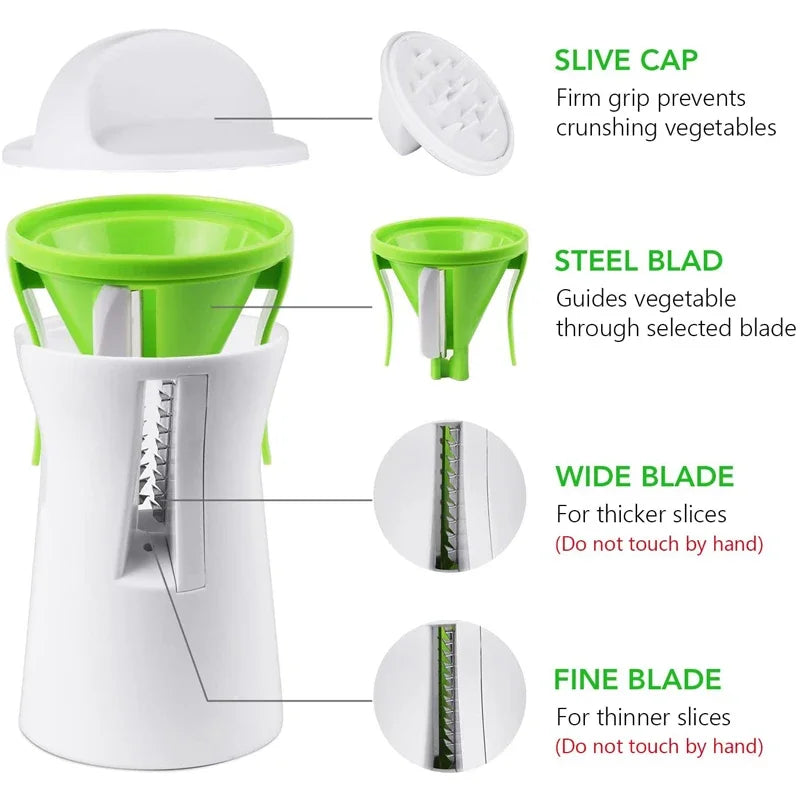 LMETJMA Vegetable Spiral Slicer