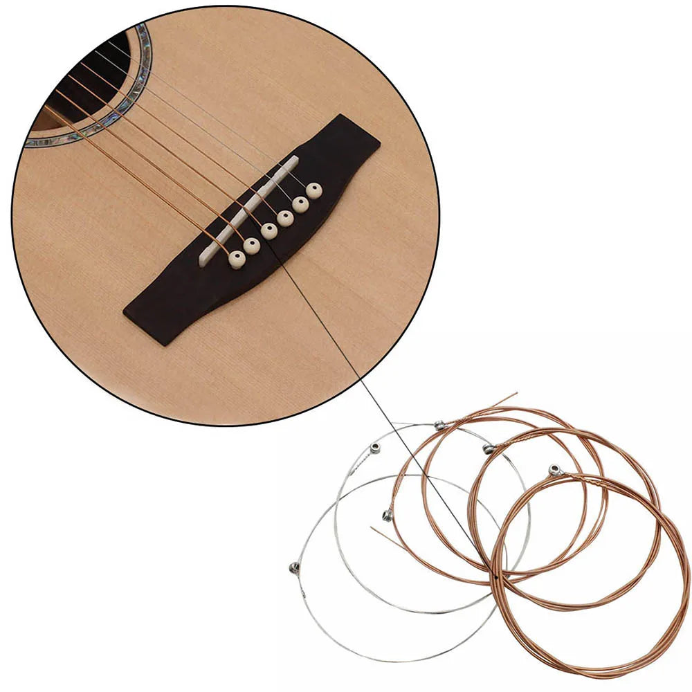 6Pcs Acoustic Guitar Strings