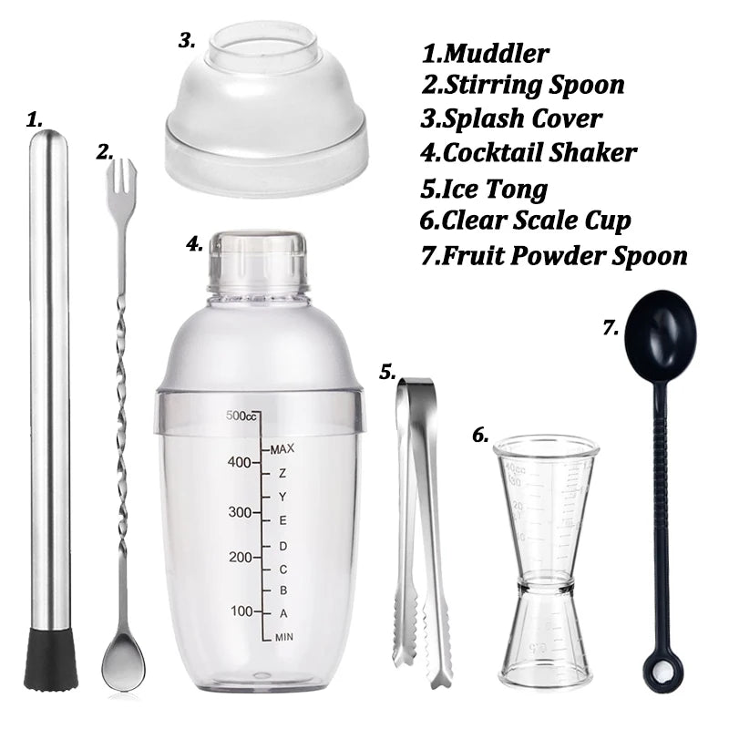 500ml Plastic Cocktail Shaker