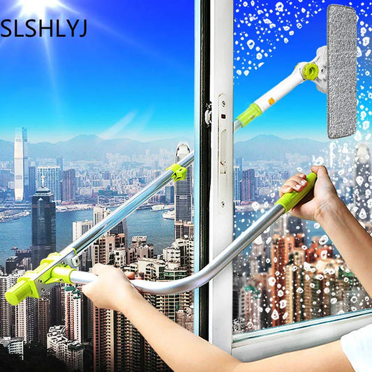 Telescopic High-Rise Window Cleaning Glass Cleaner Brush