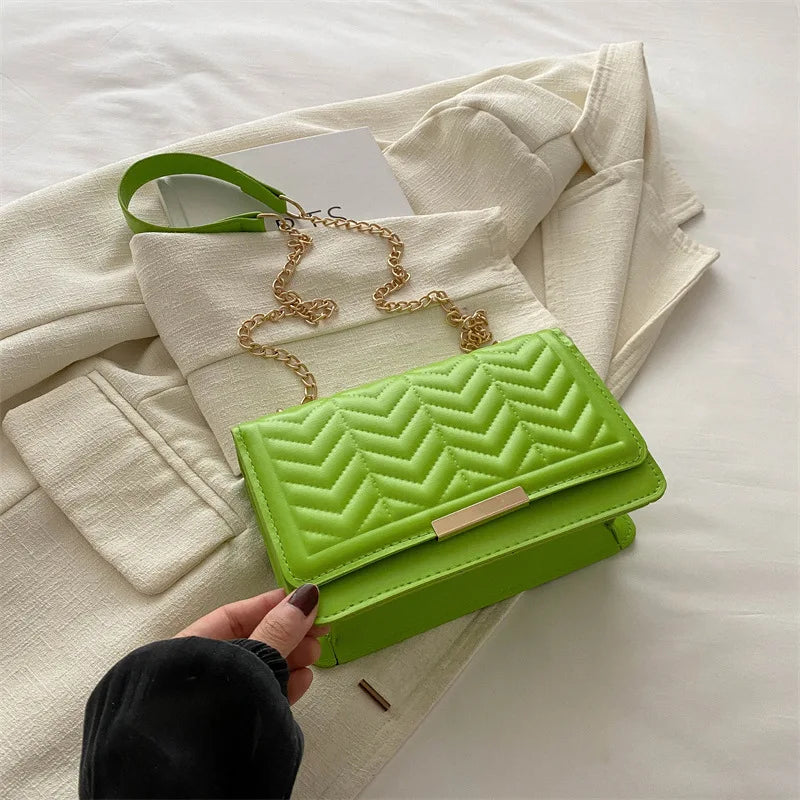 Striped Women's Shoulder Bag