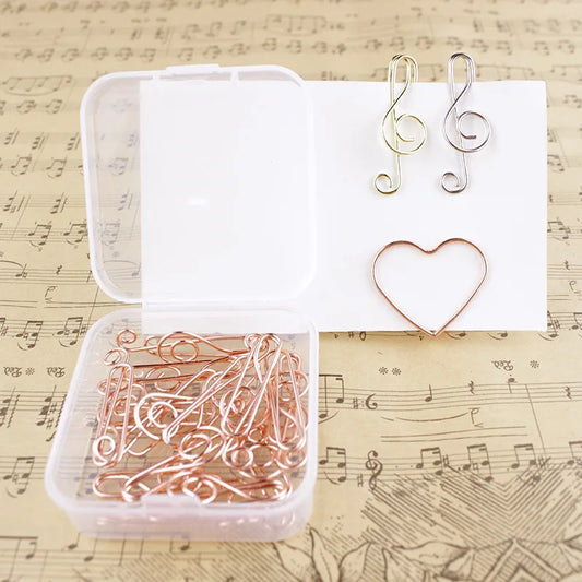 Music Note Paper Clip Set