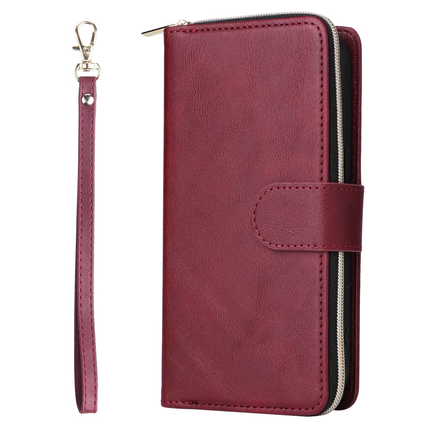 9 Card Slots Leather Case Cover for iPhone