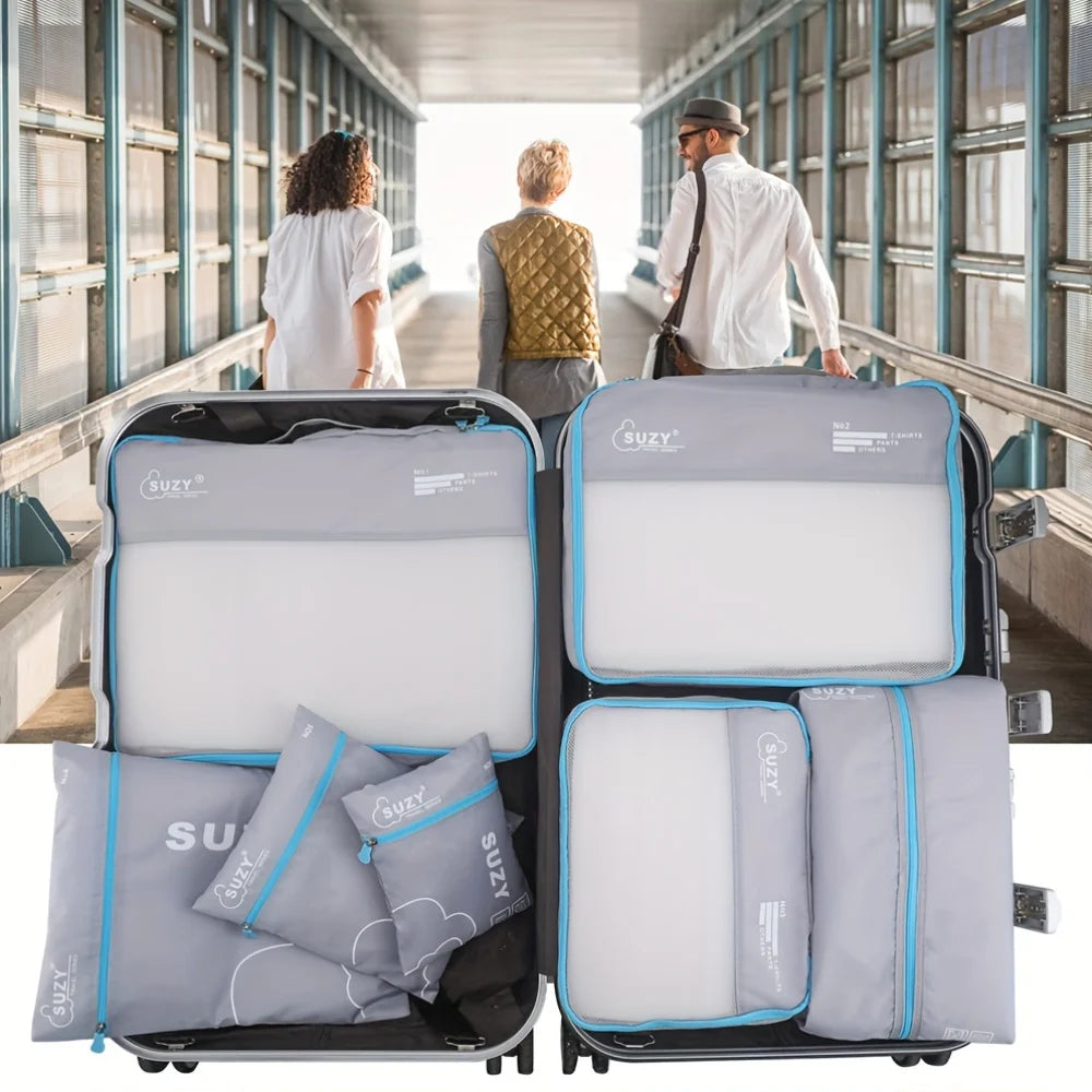 Mesh Luggage Organizer Bags for Suitcases and Travel Storage