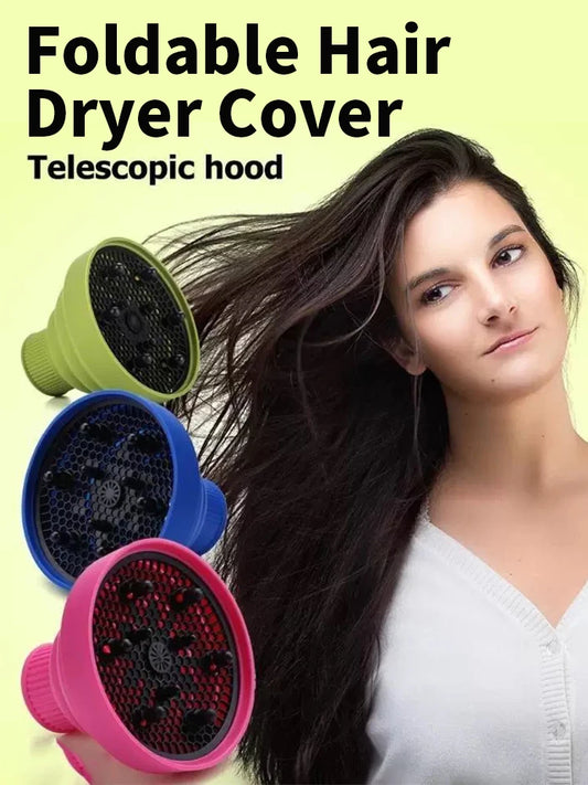 Foldable Silicone Hair Dryer Diffuser Attachment