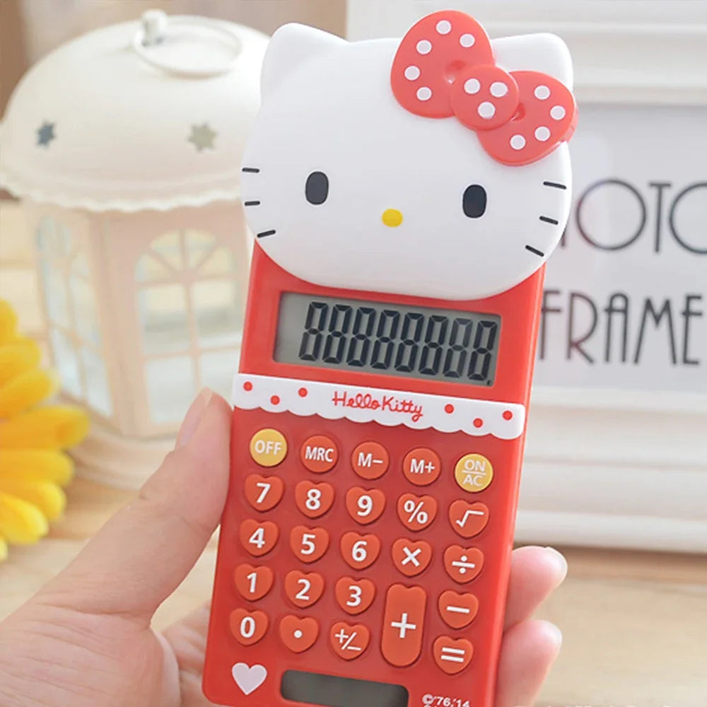Kawaii Hello Kitty Cute Sanrio Portable Pocket Calculator