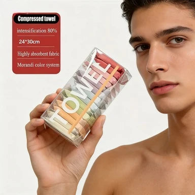 14-Pack Compressed Cotton Travel Towels