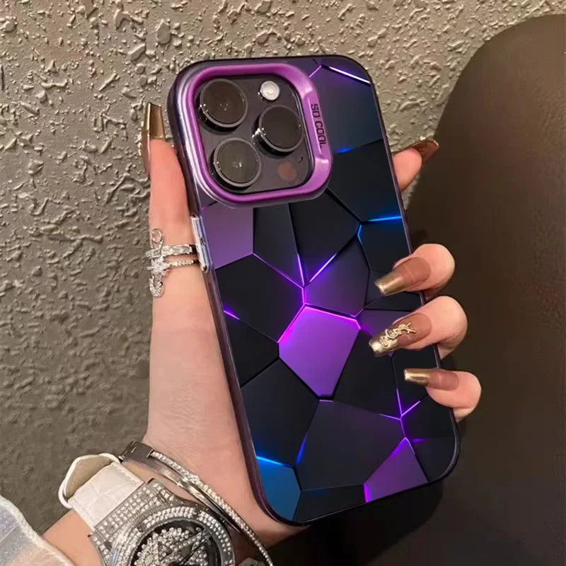 Building Design Laser Phone Case For iPhone