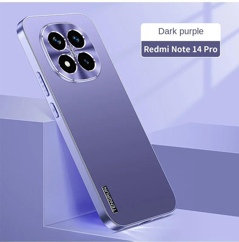 Matte Metallic Paint Shock Resistant Case For Redmi Note