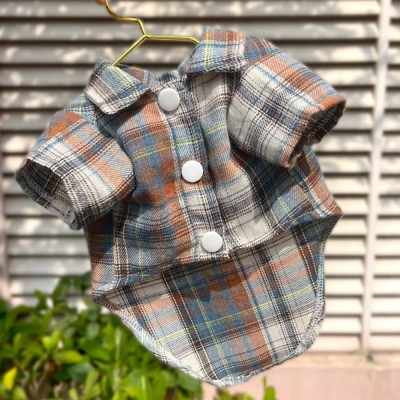 Classic Plaid Dog Shirt