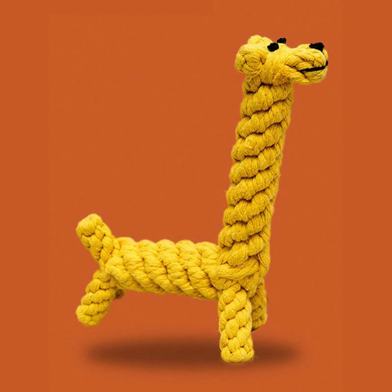 Hand-Woven Rope Knot Dog Toy