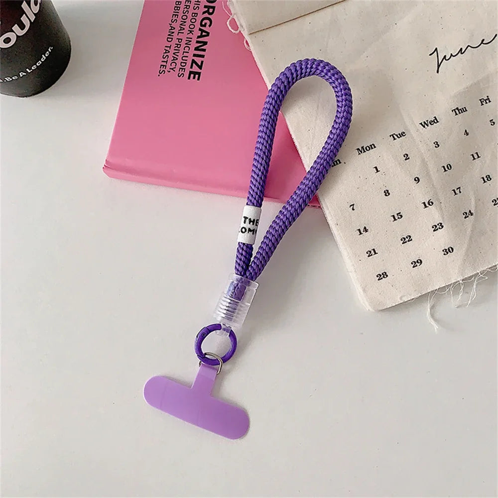 Stylish Braided Phone Lanyard Strap with Wrist Loop